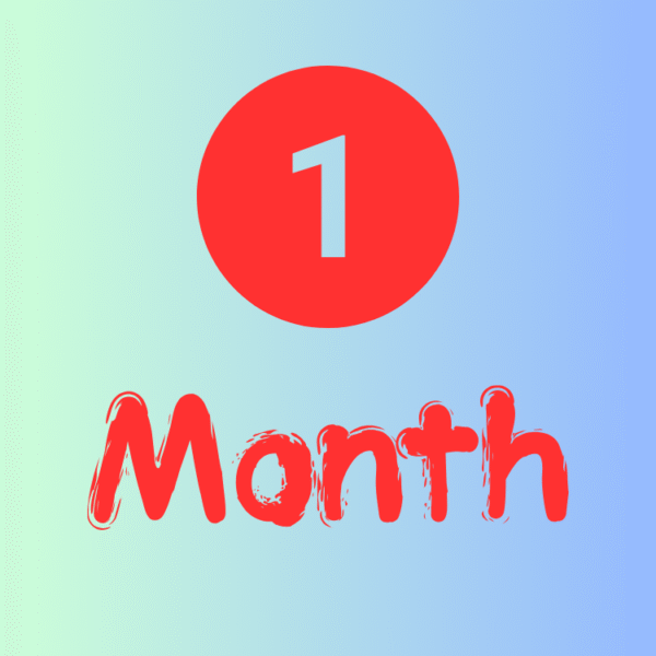 1 Month Subscription Plus
